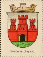Wappen von Weilheim in Oberbayern/Arms of Weilheim in Oberbayern