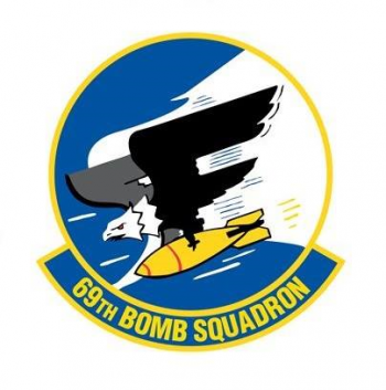 Coat of arms (crest) of the 69th Bombardment Squadron, US Air Force