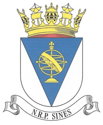 Coat of arms (crest) of the Ocean Patrol Vessel NRP Sines, Portuguese Navy