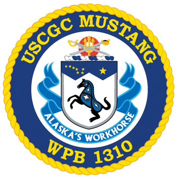 Coat of arms (crest) of the USCGC Mustang (WPB-1310)