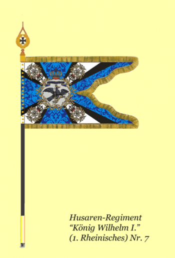Coat of arms (crest) of Hussar Regiment King Wilhelm I (1st Rhenanian) No 7