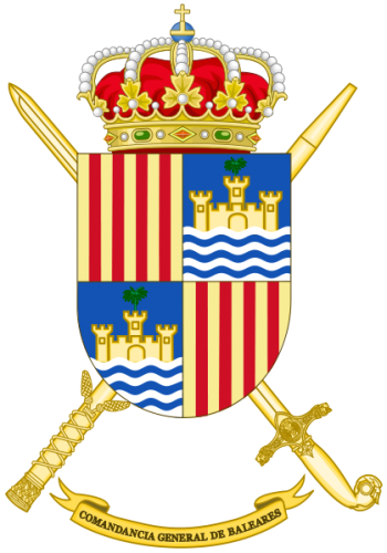 Coat of arms (crest) of the Balearics General Command, Spanish Army