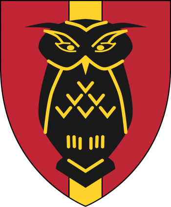 Emblem (crest) of the Headquarters Company, I Battalion, The Queen's Life Regiment, Danish Army