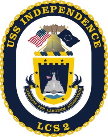 Coat of arms (crest) of the Littoral Combat Ship USS Independence (LCS-2)