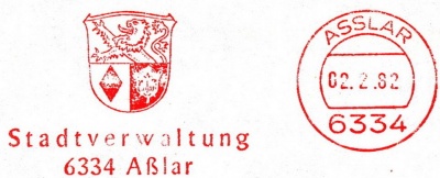 Wappen von Asslar/Coat of arms (crest) of Asslar