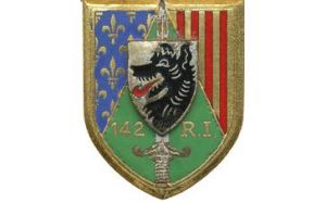 Coat of arms (crest) of the 142nd Infantry Regiment, French Army