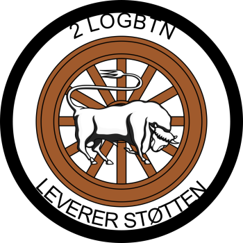 Emblem (crest) of the 2nd Logistics Battalion, The Train Regiment, Danish Army