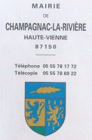 Blason de Champagnac-la-Rivière/Arms (crest) of Champagnac-la-Rivière