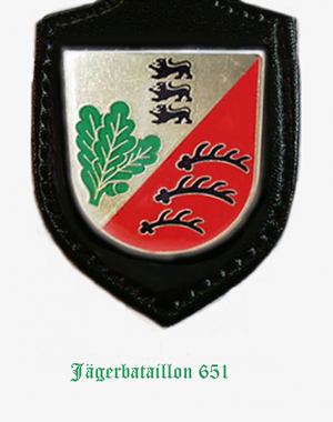 Coat of arms (crest) of the Jaeger Battalion 651, German Army