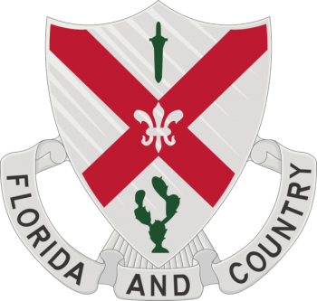 Arms of 124th Infantry Regiment, Florida Army National Guard