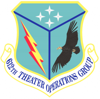 Coat of arms (crest) of the 612th Theater Operations Group, US Air Force