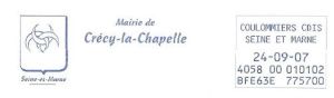 Arms of Crécy-la-Chapelle