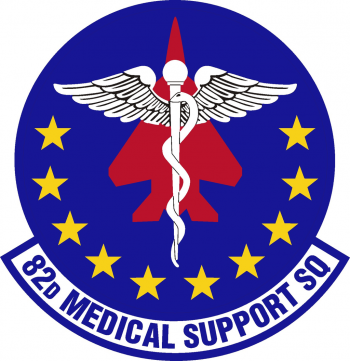 Coat of arms (crest) of the 82nd Medical Support Squadron, US Air Force