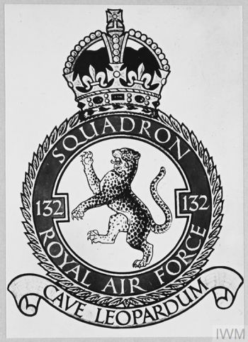 Coat of arms (crest) of the No 132 Squadron, Royal Air Force