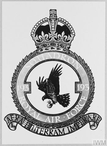Coat of arms (crest) of the No 193 Squadron, Royal Air Force