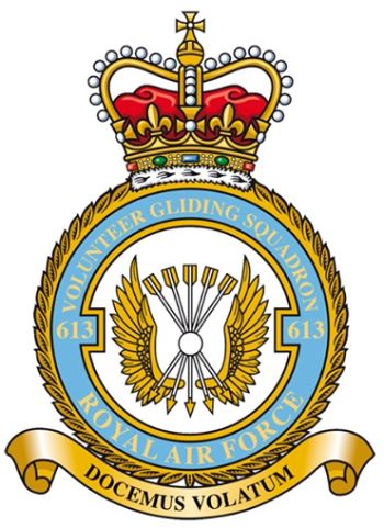 Coat of arms (crest) of the No 613 Volunteer Gliding Squadron, Royal Air Force