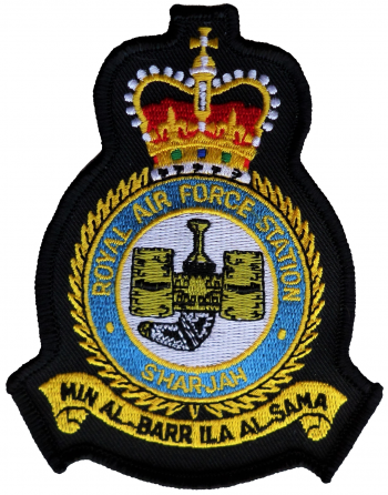 Coat of arms (crest) of the RAF Station Sharjah, Royal Air Force