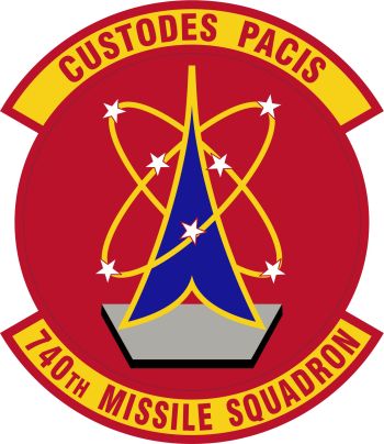 Coat of arms (crest) of the 740th Missile Squadron, US Air Force