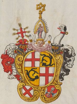 Arms (crest) of Franz Johann Vogt von Altensommerau und Prasberg