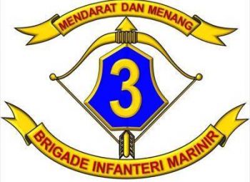 Coat of arms (crest) of the 3rd Marine Infantry Brigade, Indonesian Marine Corps