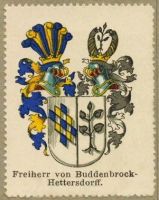Wappen Freiherr von Buddenbrock-Hettersdorff