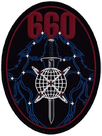 Coat of arms (crest) of the 660th Network Operations Squadron, US Space Force