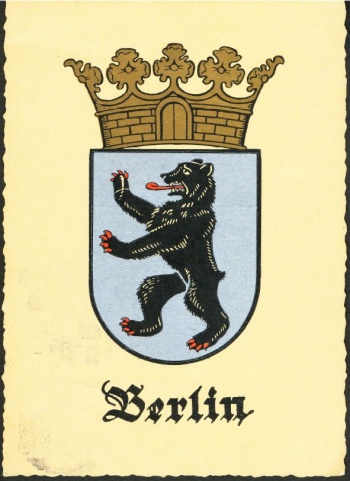 Berlin - Wappen von Berlin - Coat of arms of Berlin (crest) - Armoiries de  Berlin