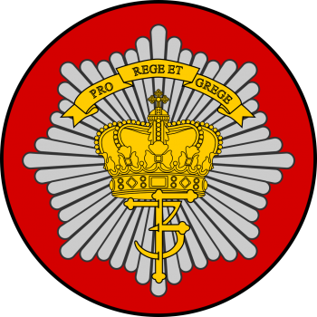 Emblem (crest) of the I Battalion, The Royal Life Guards, Danish Army