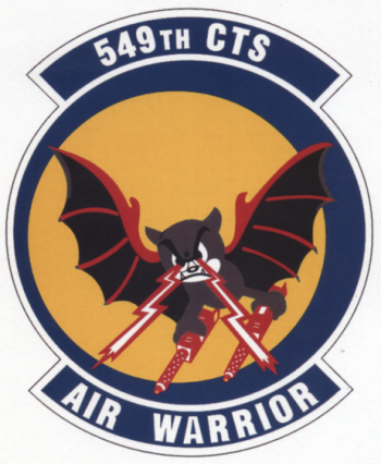 Coat of arms (crest) of the 549th Combat Training Squadron, US Air Force