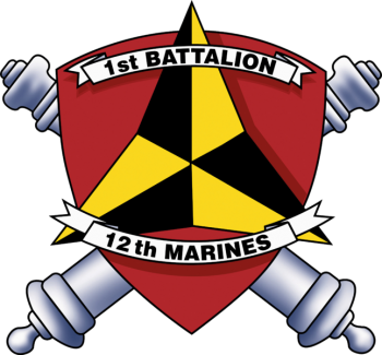 Coat of arms (crest) of the 1st Battalion, 12th Marines, USMC