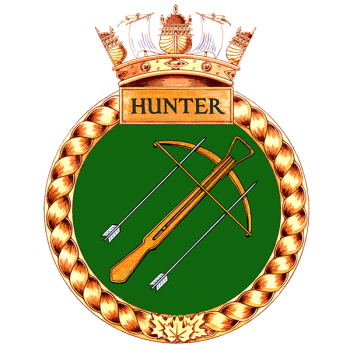 Coat of arms (crest) of the HMCS Hunter, Royal Canadian Navy