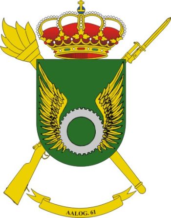 Coat of arms (crest) of the Logistics Support Group 61, Spanish Army