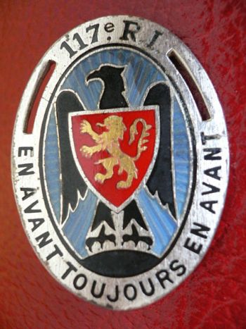Blason de 117th Infantry Regiment, French Army/Arms (crest) of 117th Infantry Regiment, French Army