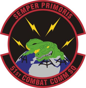 Coat of arms (crest) of the 51st Combat Communications Squadron, US Air Force