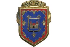 Coat of arms (crest) of the 90th Infantry Regiment, French Army
