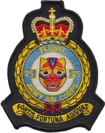 Coat of arms (crest) of the No 25 Flight, AAC. British Army