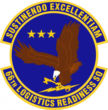 Coat of arms (crest) of the 66th Logistics Readiness Squadron, US Air Force
