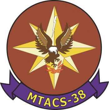 Coat of arms (crest) of the MTACS-38 Fire Chickens, USMC
