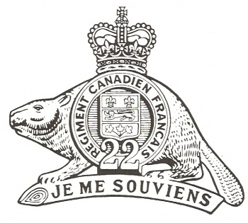 Blason de Royal 22e Regiment, Canadian Army/Arms (crest) of Royal 22e Regiment, Canadian Army