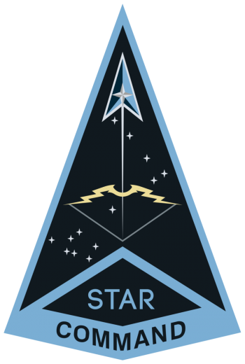 Coat of arms (crest) of the Space Training and Readiness Command, US Space Force