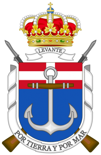 Coat of arms (crest) of Tercio of the Levant, Spanish Navy