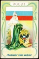 Arms, Flags and Folk Costume trade card