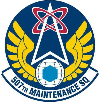 Coat of arms (crest) of the 507th Maintenance Squadron, US Air Force