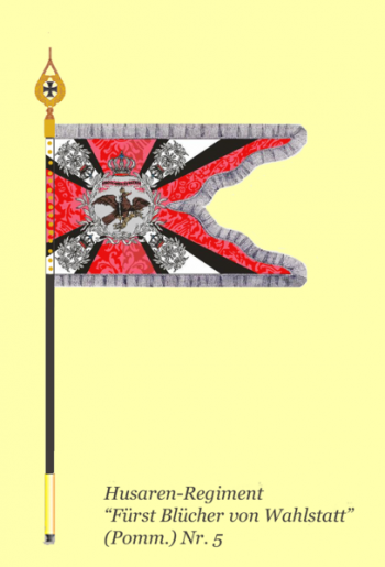 Coat of arms (crest) of Hussar Regiment Prince Blücher von Wahlstadt (Pommeranian) No 5