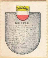 Wappen von Ebingen/Arms (crest) of Ebingen