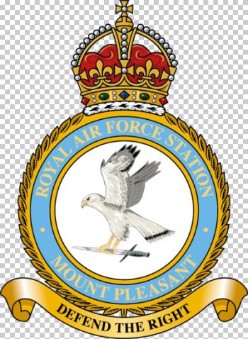 Coat of arms (crest) of RAF Station Mount Pleasant, Royal Air Force