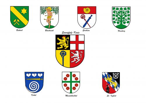 Arms in the Saarpfalz Kreis District