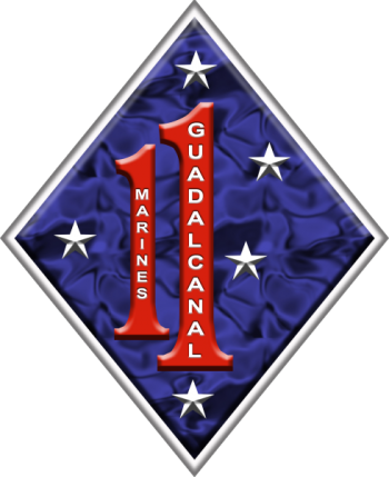 Coat of arms (crest) of the 1st Marine Regiment, USMC