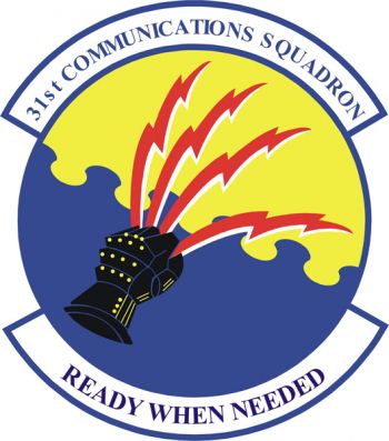 Coat of arms (crest) of the 31st Communications Squadron, US Air Force