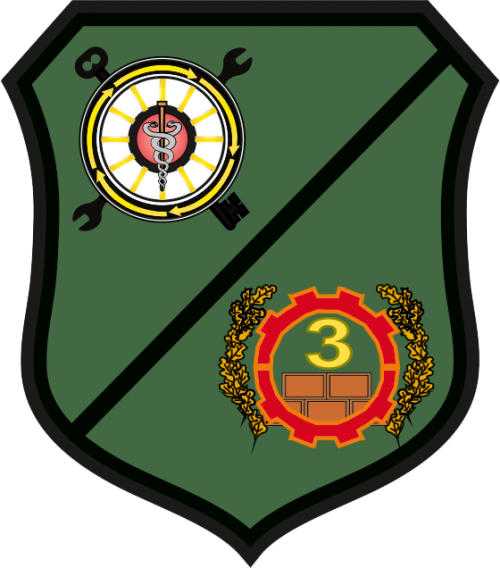 Arms (crest) of 3rd Logistics Battalion, North Macedonia